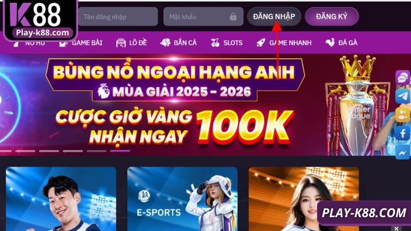Với 3 bước bạn đã vào nền tảng giải trí số 1