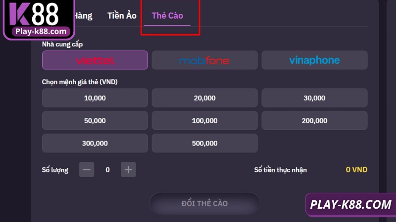 Nhận số dư nhanh, tiện lợi,an toàn thông tin qua thẻ cào